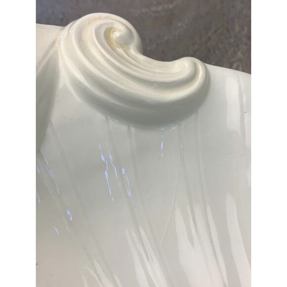 LENOX Butler's Pantry 4-Part Relish Dish White Shell Serving Platter 17.5" VGUC - Picture 8 of 10